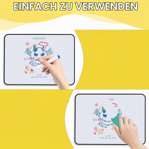 Whiteboard A3, doppelseitig, magnetisch, 42x30 cm