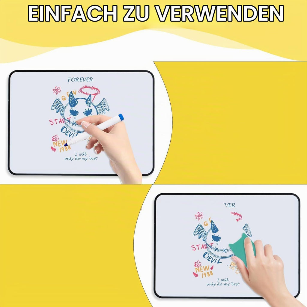 Whiteboard A3, doppelseitig, magnetisch, 42x30 cm