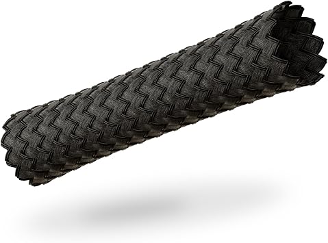 VIABLUE Sleeves * Geflechtschlauch * Black/SCHWARZ * Größe MEDIUM für Kabel-Ø von 5 bis 13 mm * Meterware * Gewebeschlauch/Kabelschutzhülle/Kabelschlauch * per m