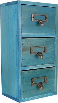 Abaodam Aufbewahrungsbox mit Schubladen Holz für Schreibtisch und Kosmetik
