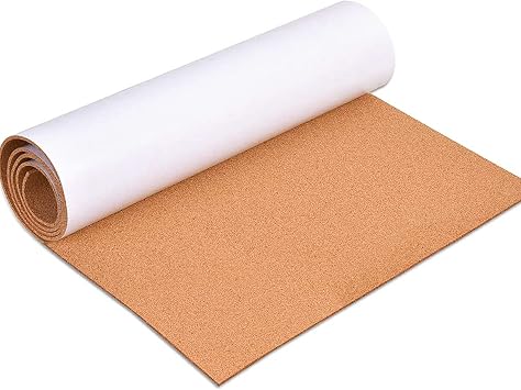 Korktafel Pinnwandrolle, selbstklebende Korkrollen mit 3mm Dicke, 40x120cm Korktafel für Wand, Büro, Zuhause, Küche, Poster-Pinnwand ideal für DIY (40x120 cm, 3 mm Dicke Pinnwand Korkpla, De)