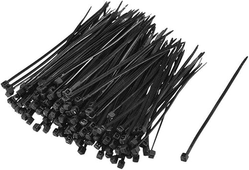 sourcing map 300 Stück Kabelbinder Ersatz 80mmx1.8mm Selbstsichernde-Nylon Schwarz