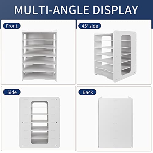Schreibtisch-Organizer, Briefablage, Dokumentenhalter, A4-Papierablage, für Zuhause, Büro, Schule, 7 Ablagefächer
