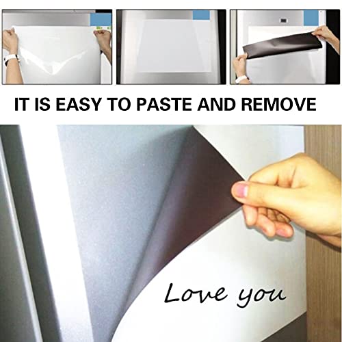 Magnetisches Whiteboard - Fridge Magnet, Kühlschrank Magnettafel, Abwischbar Memoboard - Familie Menü Wochenplaner, Einkaufsliste, Memo Erinnerung Notiz