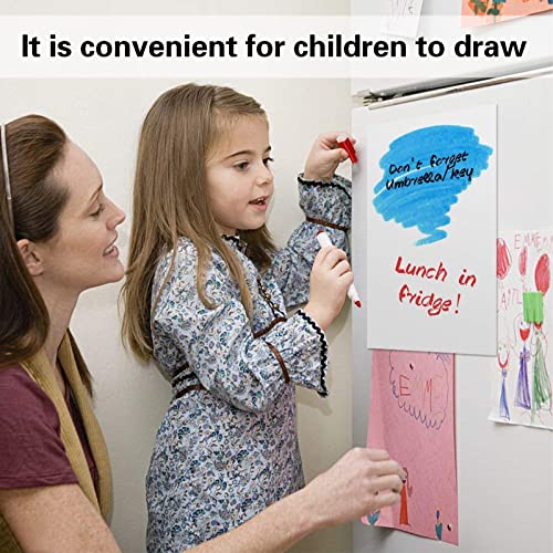 Magnetisches Whiteboard - Fridge Magnet, Kühlschrank Magnettafel, Abwischbar Memoboard - Familie Menü Wochenplaner, Einkaufsliste, Memo Erinnerung Notiz