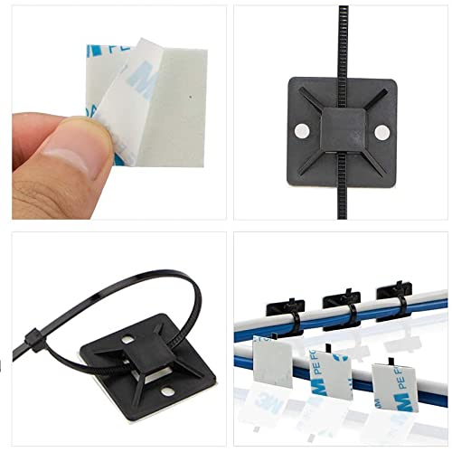 Pack of 50 Kabelbefestigung Selbstklebend,Kabelbinder Halter