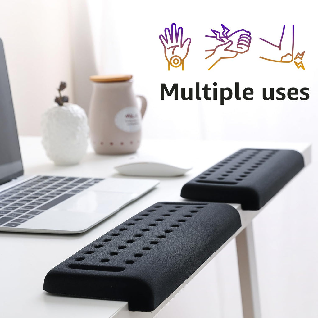 L-förmige Schreibtisch EdgeRest, 2-teiliges Set, Plam & Handgelenk & Unterarm & Ellbogen Komfort Unterstützung für Tisch oder Schreibtisch Kante, Rutschschutz (30 * 10cm)