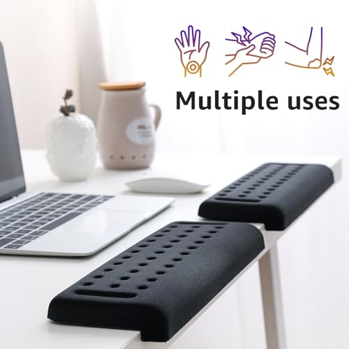 L-förmige Schreibtisch EdgeRest, 2-teiliges Set, Plam & Handgelenk & Unterarm & Ellbogen Komfort Unterstützung für Tisch oder Schreibtisch Kante, Rutschschutz (30 * 10cm)