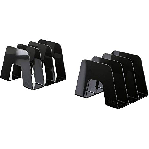 HAN Katalogsammler SORTER – 1 STÜCK, Design-Ikone für das moderne Umfeld. Praktischer Katalogsammler mit 3 Fächerunterteilungen, schwarz, 16200-13