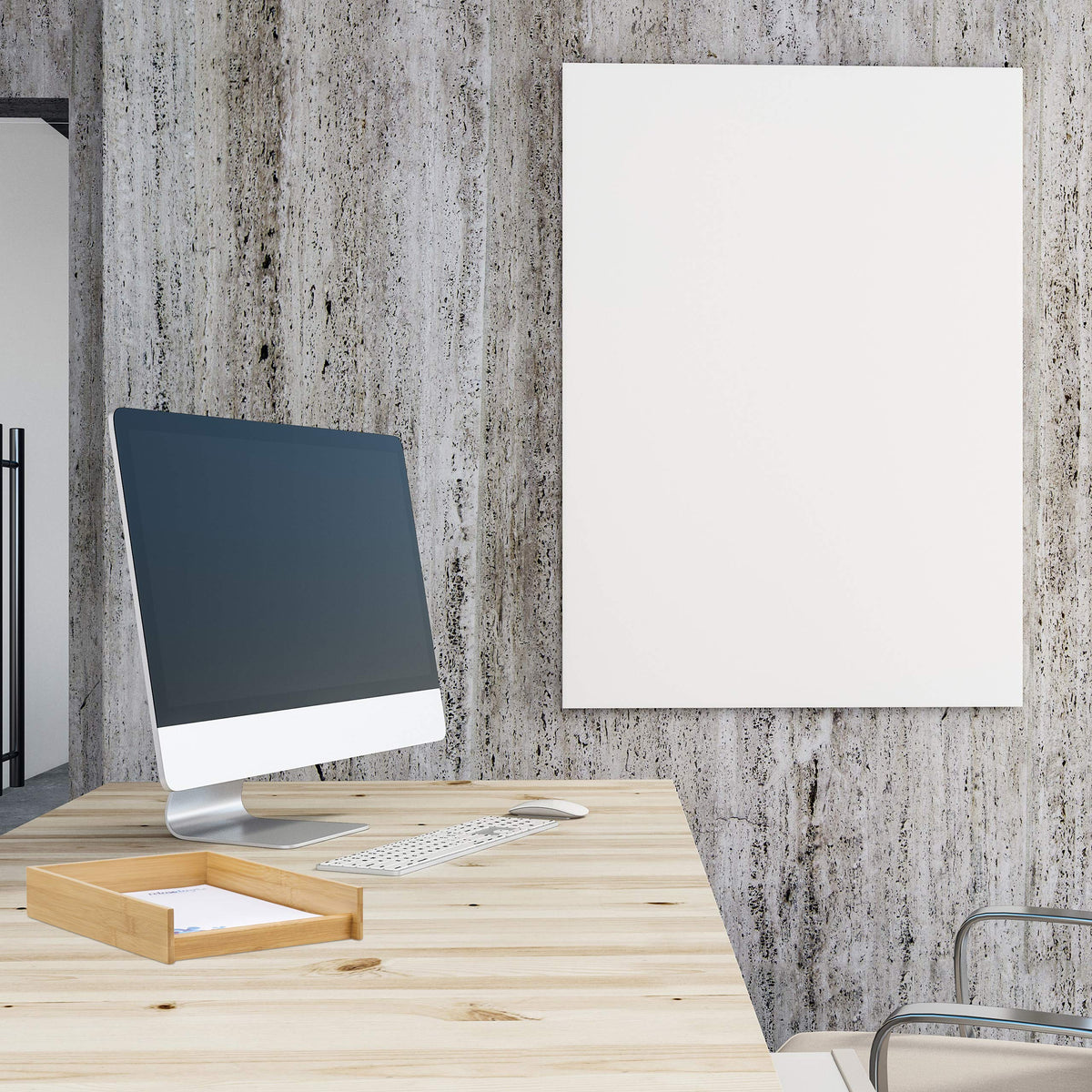 Relaxdays Dokumentenablage Holz, DIN A4 Papierfach, Büro, Natur