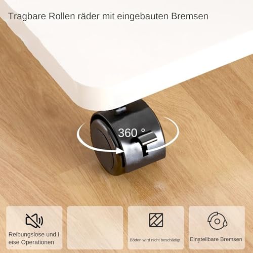 Druckerständer – Mobiler Aufbewahrungsorganisator | Rollregal Unter Dem Schreibtisch Für Drucker, Scanner, Kopierer, Robustes Mehrzweckregal Für Wohnungen, Büros, Arbeitsbereiche, Maschinen, Pflanzen,