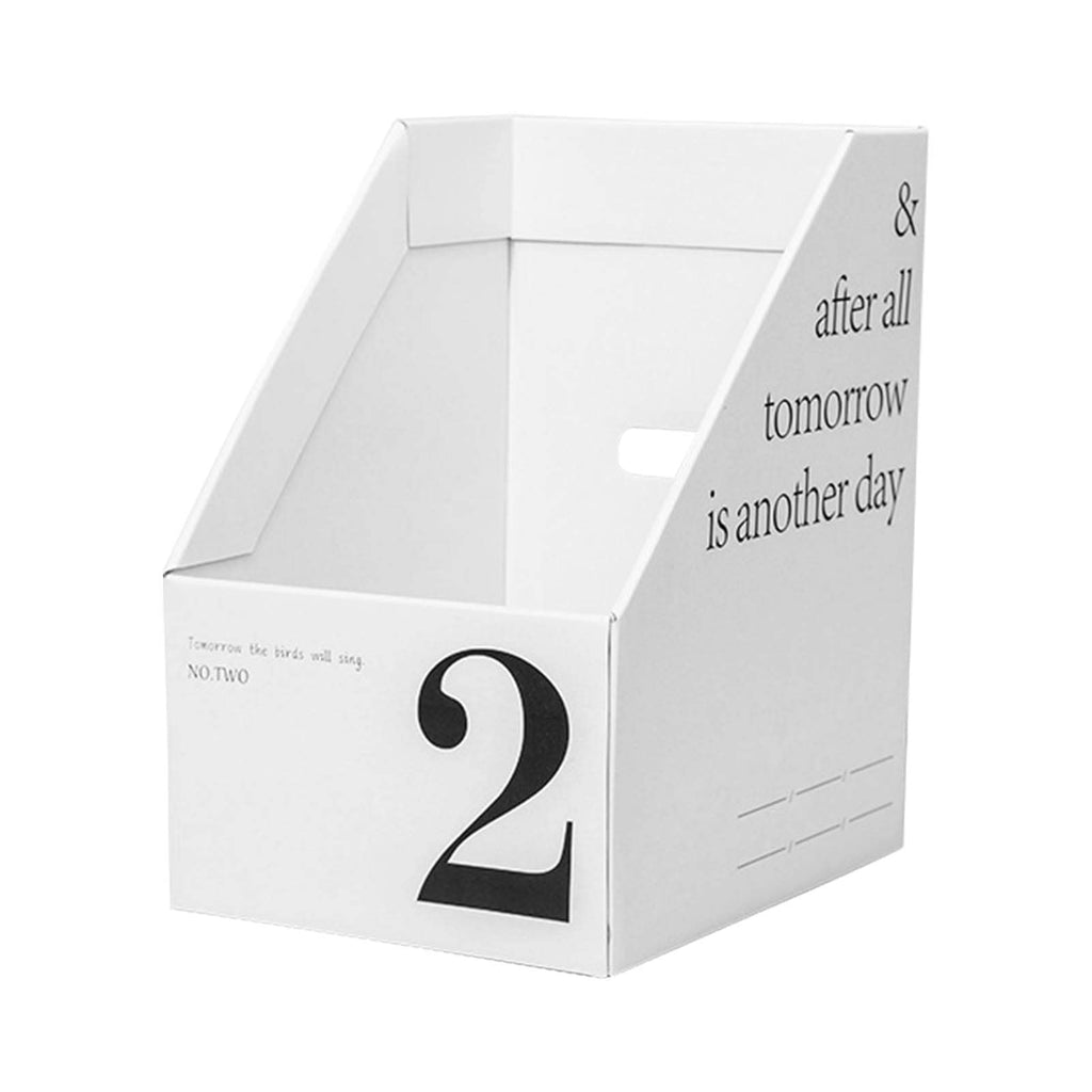 BEIJIALY Schreibtisch-Aktenhalter-Organizer, Vertikaler Aktenordner, Papier-Nummernmarkierung, Schlanker Schreibtisch-Aufbewahrungsorganisator, Zeitschriften-Aktenordner, Dokumentenständer für(2)