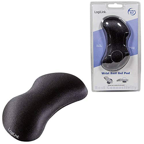 LogiLink ID0136 Handgelenkstützendes Gelkissen schwarz, 140 x 55 x 25 mm