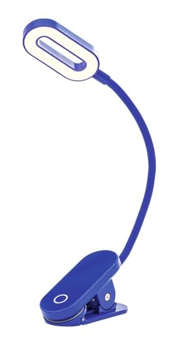 moses. libri_x Klemmleuchte Touch Electric Blue – dimmbares Leselicht