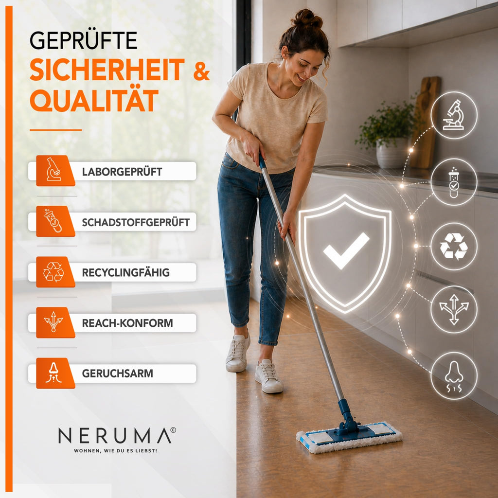 PVC Bodenschutzmatte Transparent – Bürostuhlunterlage für Hartboden & Teppich, rutschfest & langlebig – Bodenschutz Unterlage für Schreibtischstuhl, Stuhlmatte in verschiedenen Größen