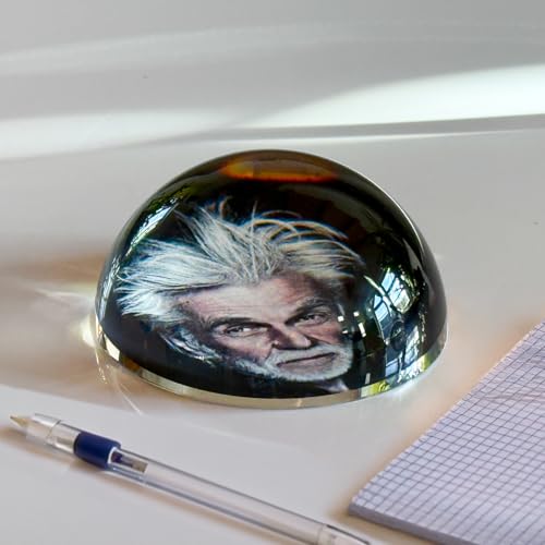 contento - Personalisierter Briefbeschwerer - Foto-Glaskugel - Glas-Briefbeschwerer mit Bild – edles Fotogeschenk in Geschenkbox – für Hochzeit, Jahrestag, Familie & Haustier - Glasdom