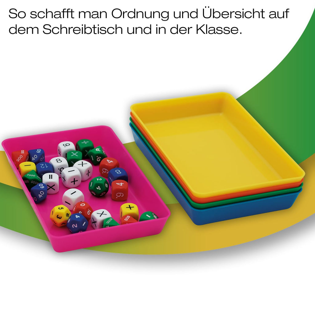 TimeTEX Materialschalen Set XL, 5 robuste Schalen | Ideal zum Basteln & Sortieren