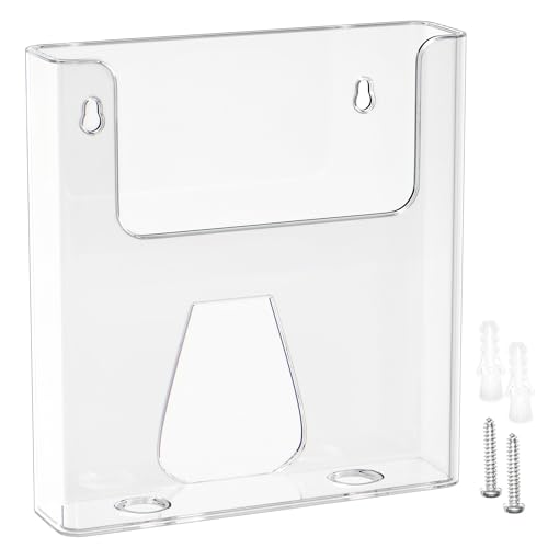 DIN-A4-Wandprospekthalter, transparenter Flyerhalter aus Acryl, 1 Stück