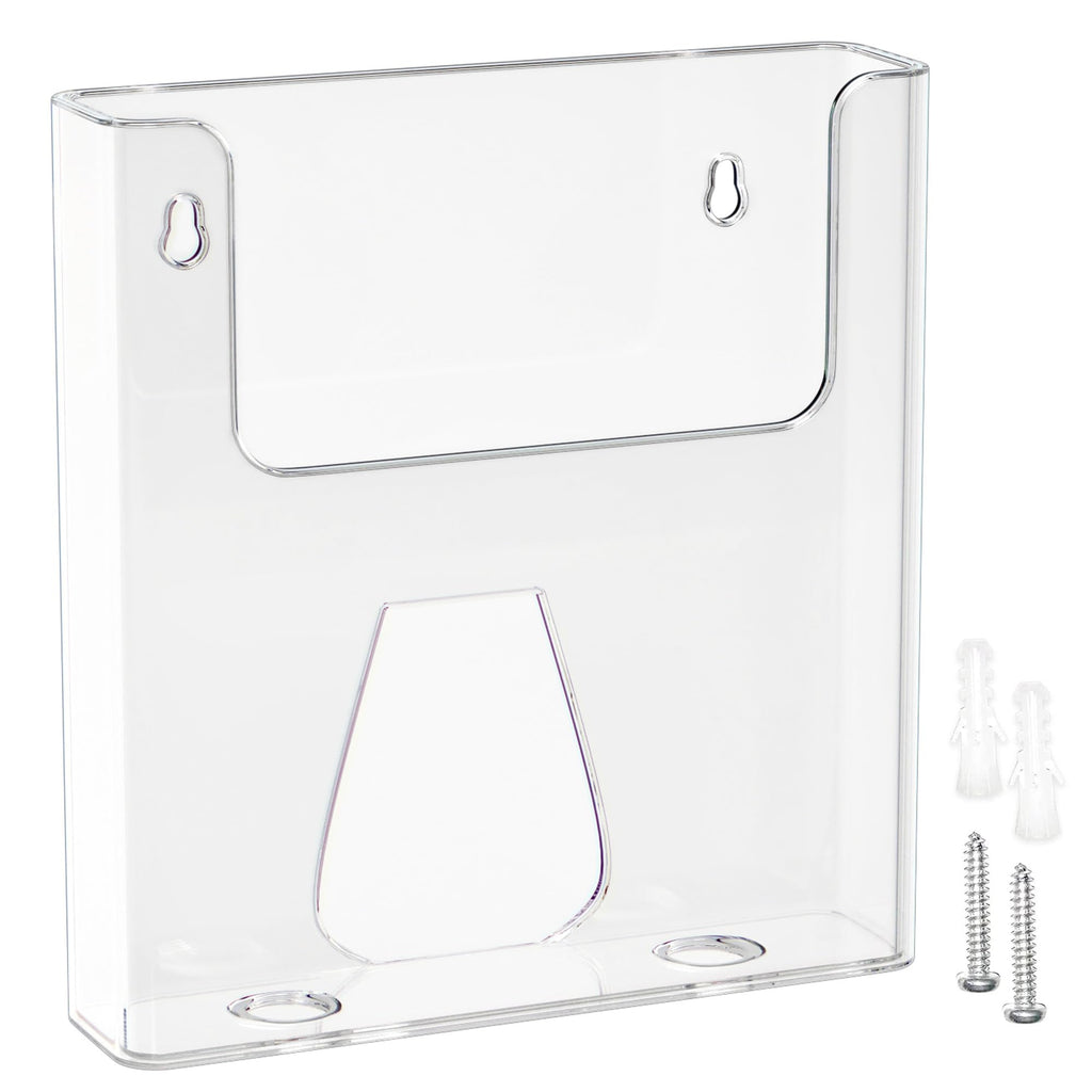 DIN-A4-Wandprospekthalter, transparenter Flyerhalter aus Acryl, 1 Stück