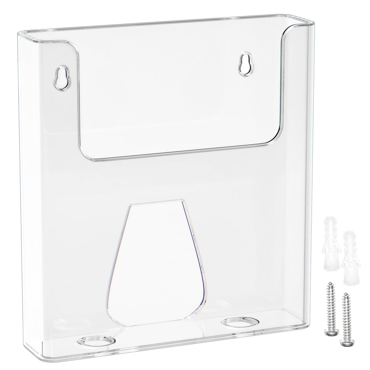 DIN-A4-Wandprospekthalter, transparenter Flyerhalter aus Acryl, 1 Stück