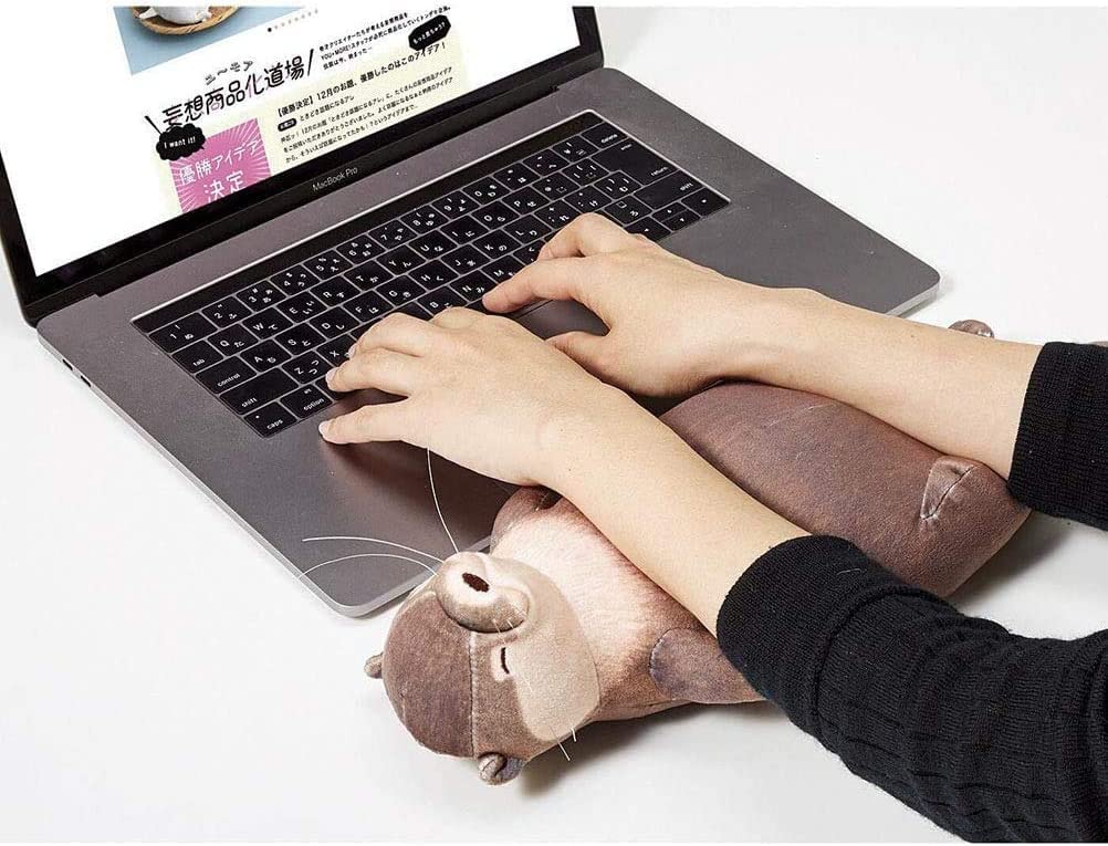 ProLeo Handgelenkstütze, 40cm Otter Handgelenk Auflage, angefülltes unten Baumwollbleistift Kasten Kissen,Kind Mädchen Weihnachtsgeburtstagsgeschenk