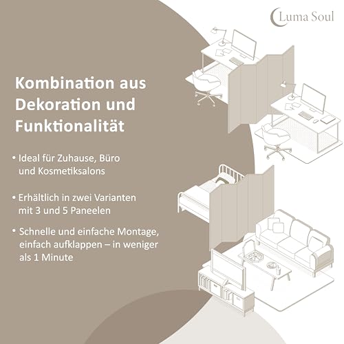 Paravent Raumteiler Innen beidseitig Bedruckt 135x172 cm Mandala