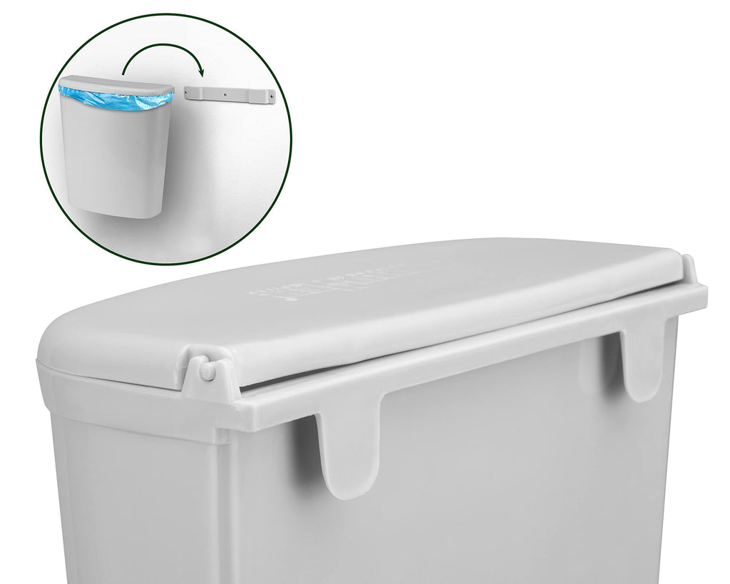 Brunner Pillar Abfalleimer + Halterung Müll Tonne Eimer Kompakt Caravan Camping