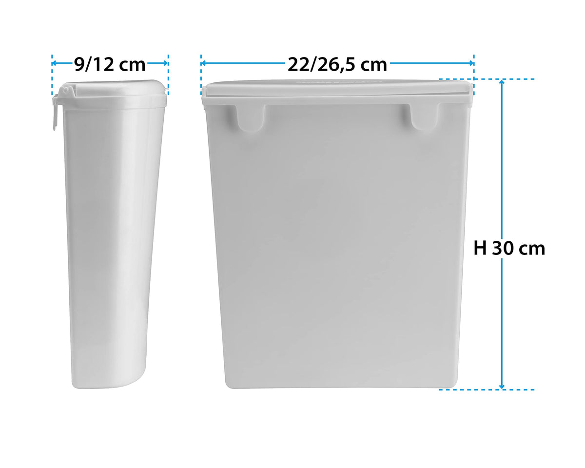 Brunner Pillar Abfalleimer + Halterung Müll Tonne Eimer Kompakt Caravan Camping