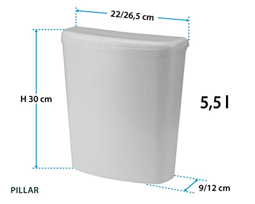Brunner Pillar Abfalleimer + Halterung Müll Tonne Eimer Kompakt Caravan Camping