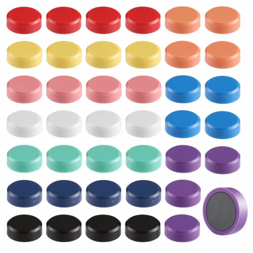 Hapric 40 Pcs Whiteboard Magnete Bunt 20 × 7 mm Magnete für Magnettafel