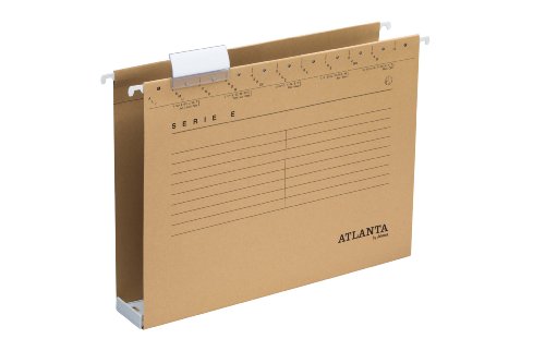 Atlanta Serie E Hängesammler A4, Jalema 2655214570, Robuste Hängesammler mit extra grosses Fassungsvermögen, 25er Packung, naturbraun