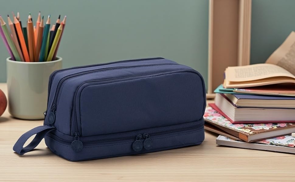 Federmäppchen Mäppchen für Jungen Mädchen Teenager, Groß Federtasche Federmappe Erwachsene Etui Schule 4 Fächer Pencil Cases