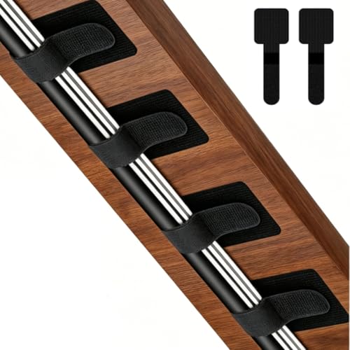 50 Stück Kabelmanagement Schreibtisch Set, Kabelbinder Selbstklebend, Zur Befestigung Und Aufbereitung Von Kabeln, Wiederverwendbar, Schwarz