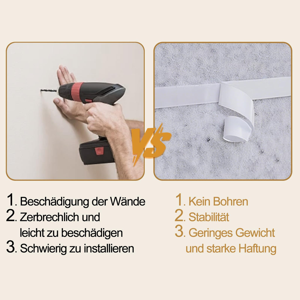 Große Filz Pinnwand Selbstklebend 80x40cm - Dekorative Pinnwand aus Filz mit 35 Reißzwecke, 0,9cm Dick, Moderne Pinnwand Ohne Bohren eignen sich für Büros, Schulen, Kinderzimmer, Helles Kamel