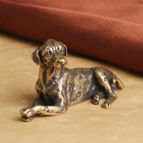 Briefbeschwerer Hund aus Kupfer, Gold, für Kalligrafie und Schreibtisch