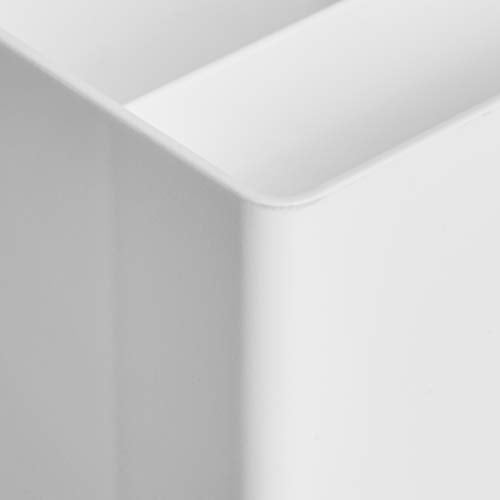 Amazon Basics Kunststoff-Organizer, Stiftebecher, Weiß