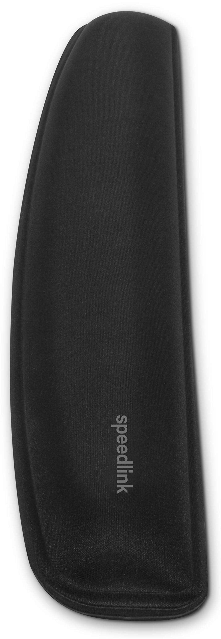 Speedlink SATEEN Wrist Rest – Ergonomische Tastatur Handgelenkauflage für Büro und Gaming – Handballenauflage mit Schaumstofffüllung, 53 x 3 x 10 cm, schwarz