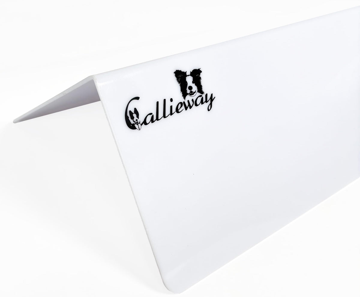 Callieway Aufsteller DIN A4 Querformat – Tisch-/Werbeaufsteller, Schilderhalter wetterfest für Rally Obedience, 25 Stück