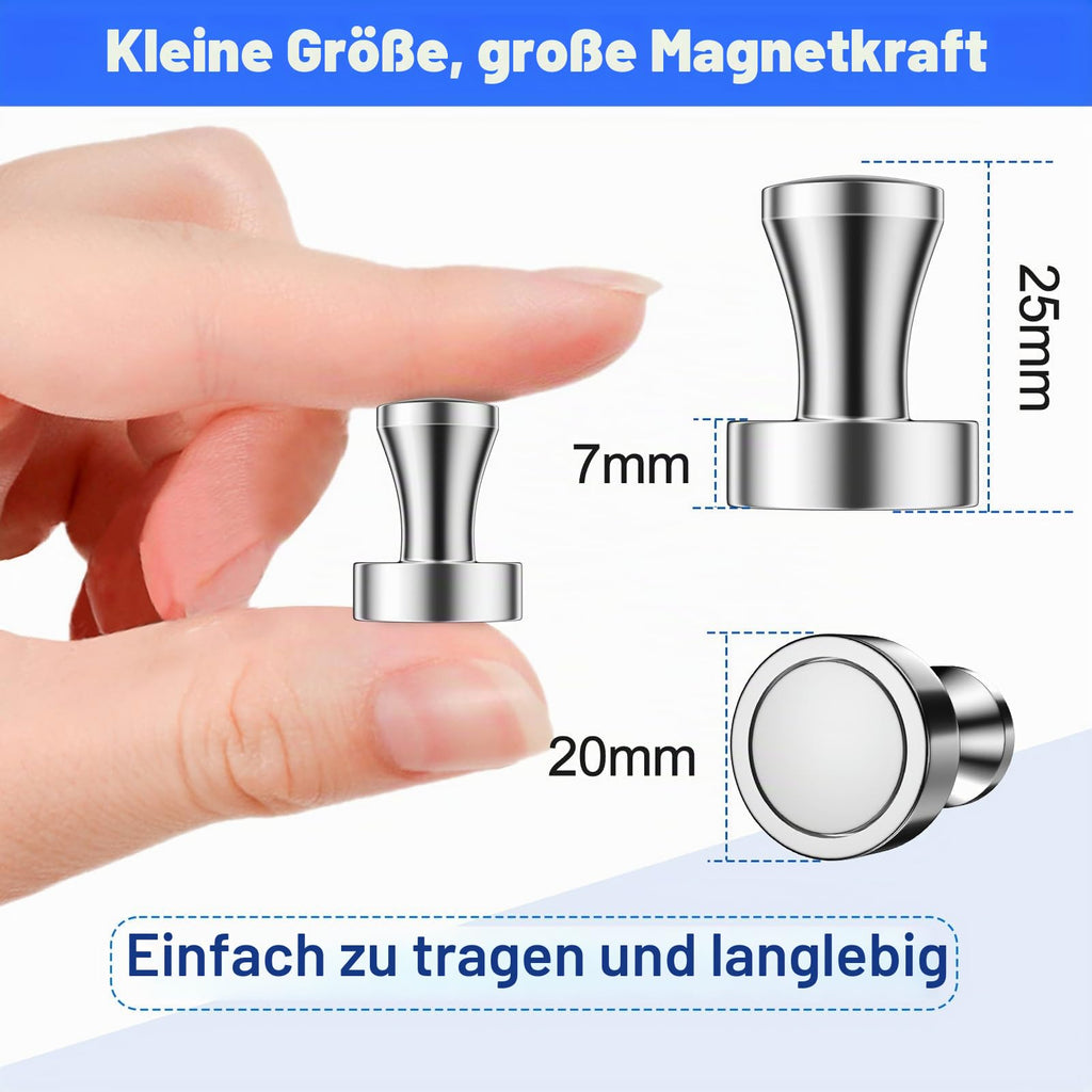 Neodym Magnete Extra Stark Groß, 6 Stück Magneten 20x25mm