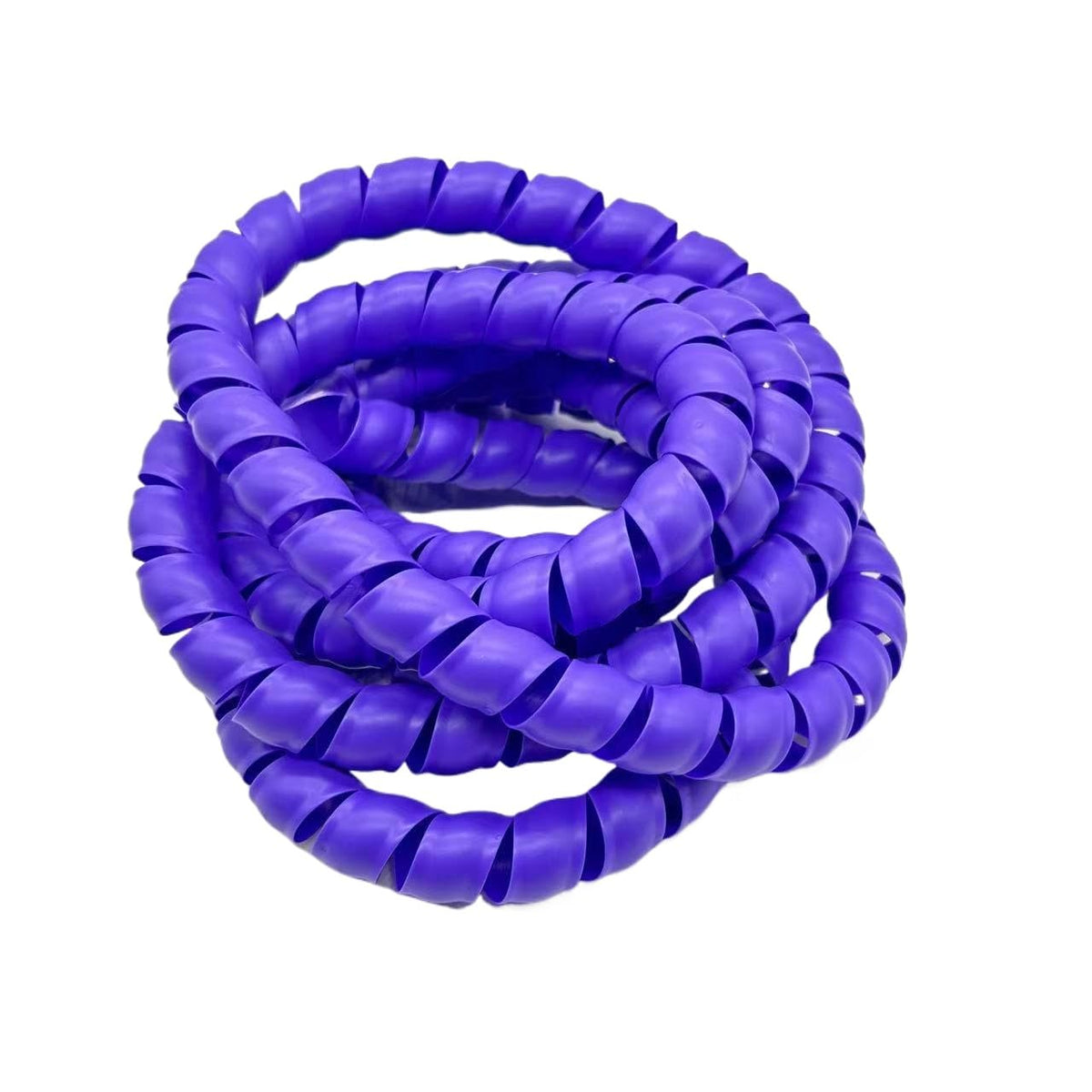 2 Meter Spiralkabel Management Sleeve schwarz Kunststoff Schutzhülle Rohr Drähte organisieren Schutz Werkzeuge(Purple,ID 8mm)