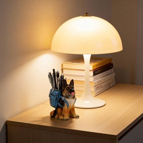 Niedlicher Stiftehalter für den Schreibtisch, Kreativer Stiftehalter für den Schreibtisch, Stiftebecher, Einzigartiges Schreibtischzubehör für Zuhause, Büro, Schule, Geschenk für Deutscher Schäferhund