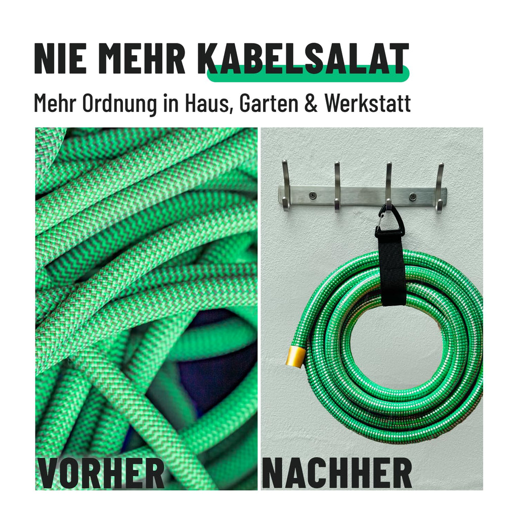 greate 6er Pack Verlängerungskabel Organizer & Aufhänger bis 22kg