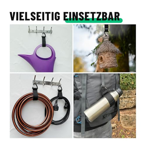 greate 6er Pack Verlängerungskabel Organizer & Aufhänger bis 22kg