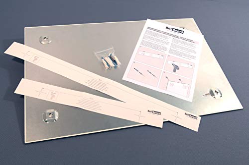 SIGEL BeBoard große Glas-Magnettafel 60 x 40 cm schwarz magnetisch
