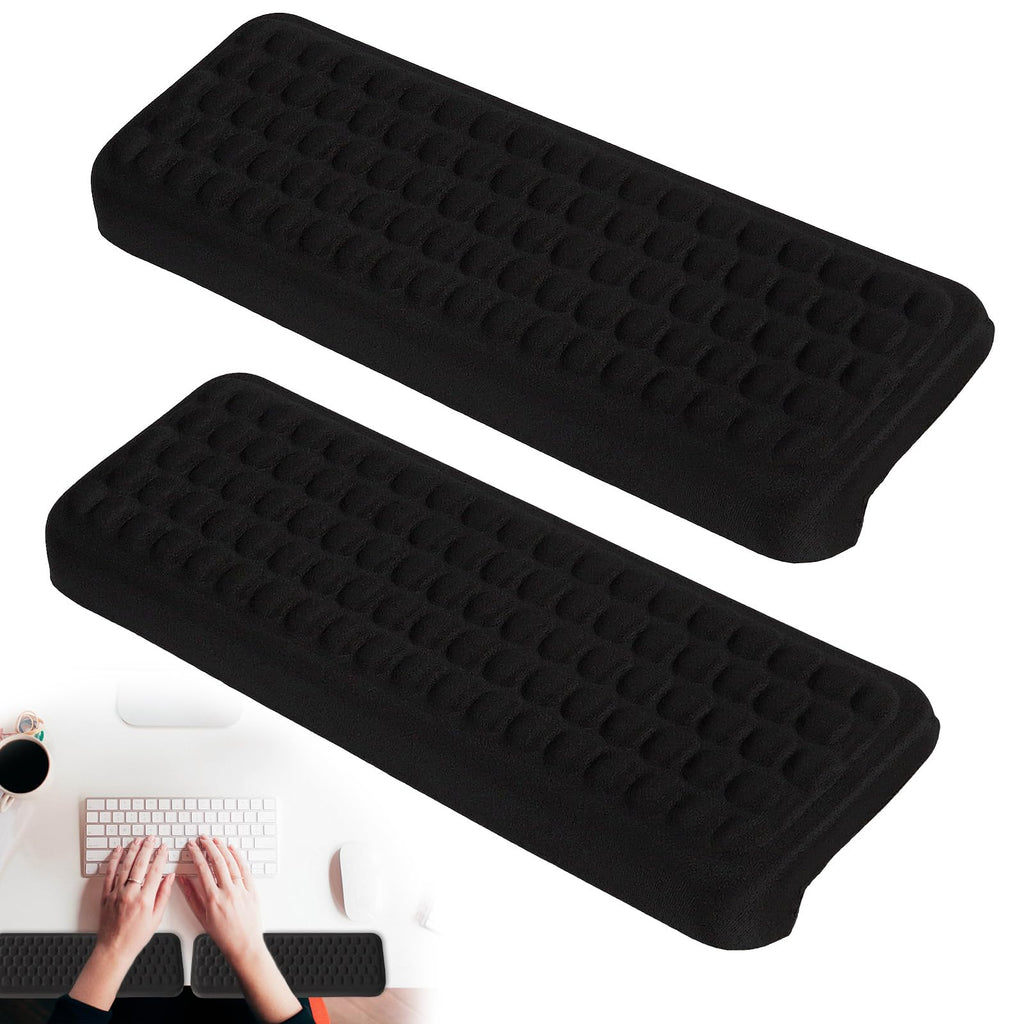 2 Stück Armauflage Schreibtisch,L-Förmige Ellenbogenauflage und Handgelenkauflage,Memory Foam Schreibtisch Edgerest,Rutschschutz Ergonomische Unterarmauflage für Büro,Gaming Home Office Tischkante