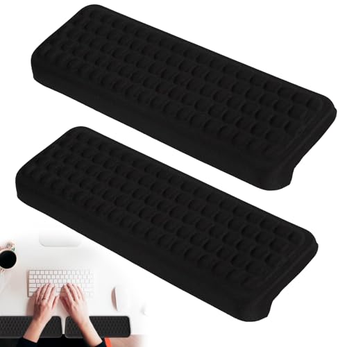 2 Stück Armauflage Schreibtisch,L-Förmige Ellenbogenauflage und Handgelenkauflage,Memory Foam Schreibtisch Edgerest,Rutschschutz Ergonomische Unterarmauflage für Büro,Gaming Home Office Tischkante