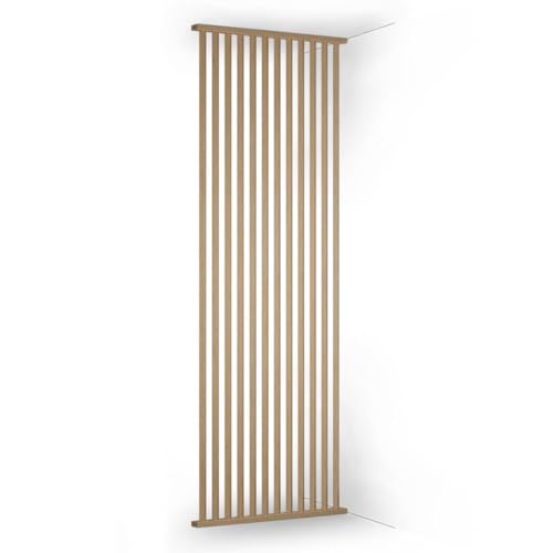 KGM Raumteiler Lamellen Wand Eiche Natur 45° - Komplett-Set 100 x 270 cm