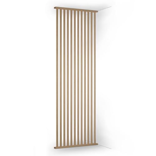 KGM Raumteiler Lamellen Wand Eiche Natur 45° - Komplett-Set 100 x 270 cm
