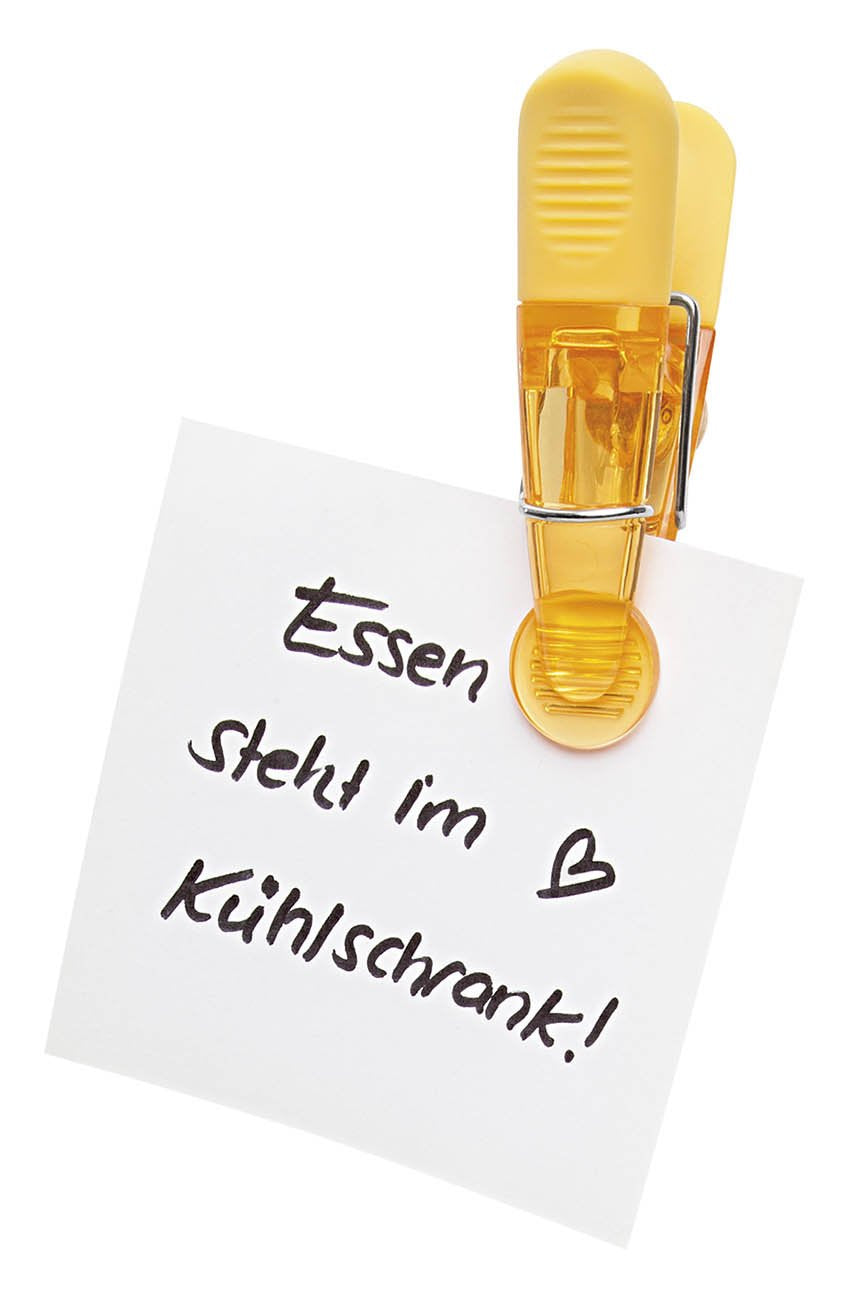 Wedo 6422099 Notiz Magnetklammern (Glossy, aus Kunststoff, geriffelte Griffflächen) 4 Stück, farbig sortiert