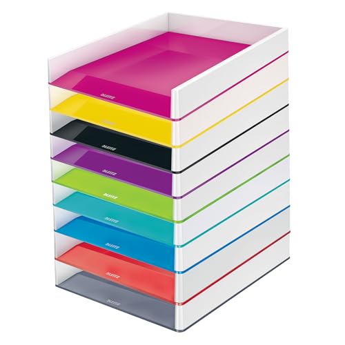 Leitz WOW Briefkorb, perlweiß /grau, 53611001